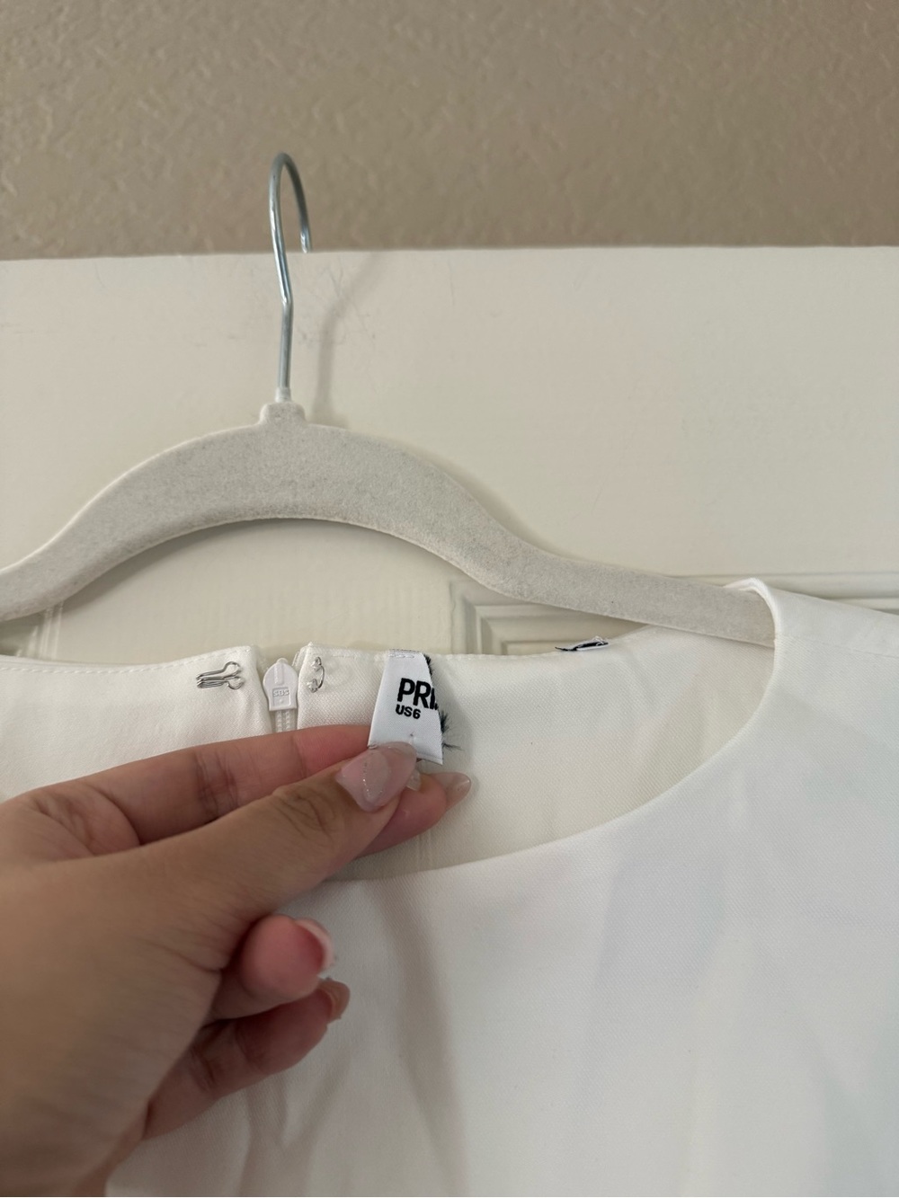 BNWT Princess Polly Milienne White Bow Mini Dress - Picture 8 of 8